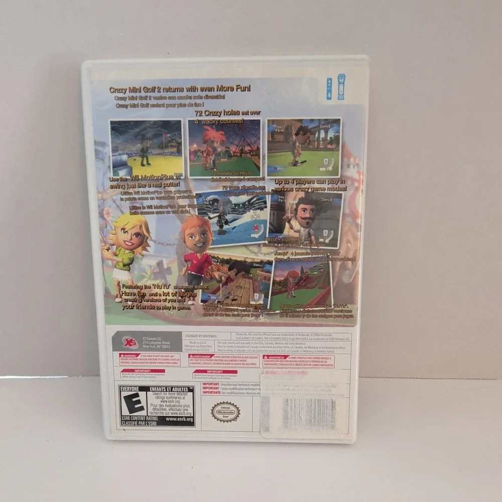 Crazy Mini Golf 2 Nintendo Wii Game Complete CIB XS Games Wii MotionPlus Support